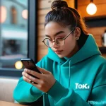 Home 4 틱톡 인기 음악 사용법 - **Discovering the Next Viral TikTok Sound:**
"A stylish young female content creator, dressed in...