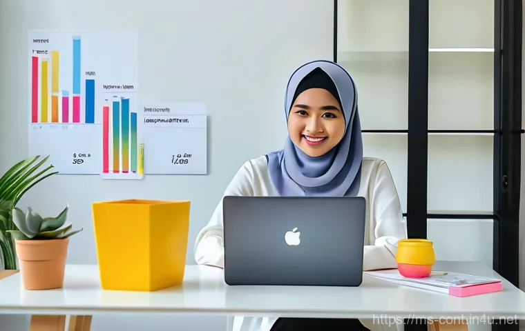 인스타 릴스 성공 사례 - **Reels Algorithm Explainer in a Modern Malaysian Home Office**
    A focused young Malay woman, in ...